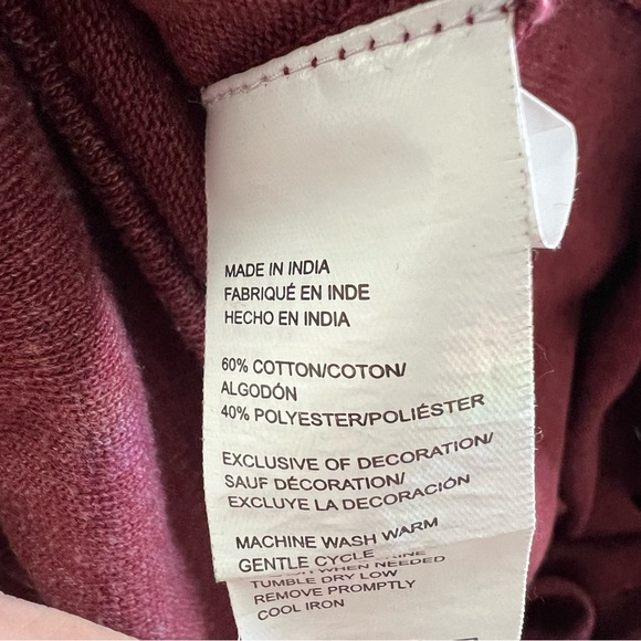 Men’s Izod Quarter Zip Red Sweater Size M - Picture 7 of 7